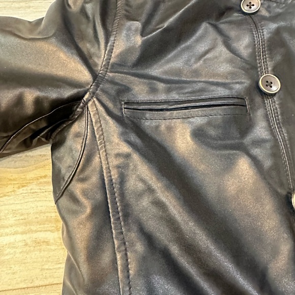 NWT Men’s “Bennett” Black Winter Sherpa and PU leather coat size Medium - Picture 15 of 16